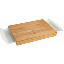 Wenko - Planche à découper avec tiroirs - 40,5 x 25 cm - Bambou