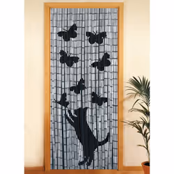 Description générale Idéal pour séparer deux pièces ou pour vos portes de balcons et terrasses, ce rideau de porte en bambou ...