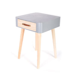 The Home Deco Factory - Table de chevet Scandinave - 1 Tiroir - Gris