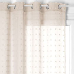 Atmosphera - Voilage Lily - 140 x 240 cm - Couleur lin