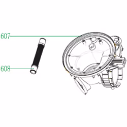 Balconnet de porte d'origine (repère 607) pour réfrigérateur, congélateur GORENJE 13947 Appareils compatibles : [FRIGO, RÉFRI ...