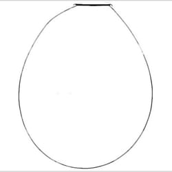 Collier fixation joint hublot (195211-22344) (LF8A003A6) Lave-linge Brandt fagor, vedette, de dietrich, sangiorgio, thomson, oc