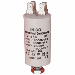 Condensateur 2UF compatible pour Sèche-linge ELECTROLUX, ZANUSSI, ZANKER, ARTHUR MARTIN ELECTROLUX, FAURE, ZOPPAS 1251008304  ...