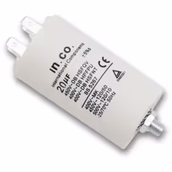 Condensateur 20 mF 450V universel compatible pour lave-linge BRANDT, THOMSON, VEDETTE, FAGOR 481981729153 Appareils compatibl ...