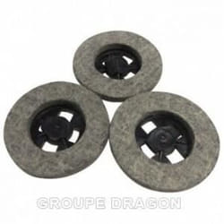 Accessoire Aspirateur - HOOVER - Z16 DISQUE FEUTRE - Pièce dorigine - Compatible F3870 - Filtre Gris