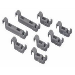 Bosch - Clips pour ratelier panier inférieur (8pcs) (00611472) Lave-vaisselle balay, blaupunkt gaggenau, gorenje, kueppersbusch, neff, pitsos,