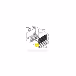 Résistance de dégivrage bac 60 w 230 v pour Réfrigérateur. Référence de la pièce : 217352, Marque : SIEMENS.