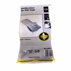 Sachet de 10 sacs pour Aspirateur. Référence de la pièce : 1407015040, Marque : KARCHER.