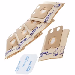 Lot de 5 sacs papier + 1 pre filtre BACKUUM pour aspirateur NILFISK, VAX 22198000 Appareils compatibles : [ASPIRATEUR NILFISK ...