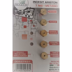 Sachet injecteurs gaz naturel pour Plaque de cuisson. Référence de la pièce : 0002520 VED, Marque : ROSIERES.