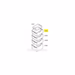 Tiroir congélation pour Réfrigérateur. Référence de la pièce : 448990, Marque : BOSCH.
