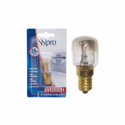 Ampoule E14 pour Four. Référence de la pièce : 484000008842, Marque : WHIRLPOOL.
