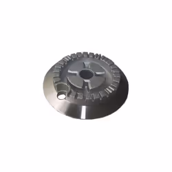 Couronne et support brûleur semi rapide pour Cuisinière WHIRLPOOL 481936078395. Dimensions : 85 x 85 x 34 mm.