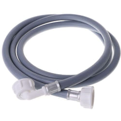 Tuyau d'arrivée d'eau universel livré sans joints avec raccords droit x coudé (L1500mm 3/4 F x 3/4 C)