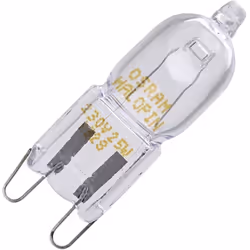 Ampoule halogène de four G9 40W pour four cuisinière WHIRLPOOL, ELECTROLUX, BAUKNECHT, AEG, SAMSUNG, SMEG, FAURE, BOSCH, ARIS ...
