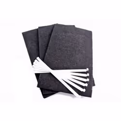 Lot de 3 filtres charbon (avec tiges de fixation) pour hotte SAUTER, BRANDT, MASTERCOOK, FAGOR Dimensions : 220mmx320mmx10mm  ...