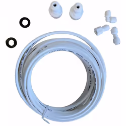 Kit lyre arrivee d'eau : tuyau (6m) + raccords UKT001 compatible WPRO AEG, ARISTON HOTPOINT, DE DIETRICH, NEFF, SAMSUNG, DAEW ...
