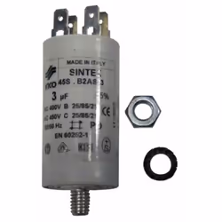 Condensateur 3µF d'origine pour lave-vaisselle ELECTROLUX, FAGOR, AEG, FAURE, ZANUSSI, WHIRLPOOL, PROGRESS, RADIOLA, BAUKNECH ...