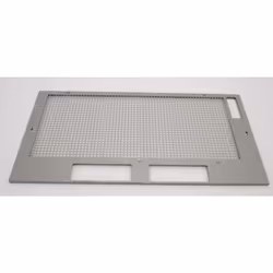 Grille cadre support filtre pour Hotte. Référence de la pièce : 209689, Marque : NEFF. Couleur de la pièce : Gris.