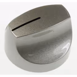 Bouton complet gris argent pour Plaque de cuisson. Référence de la pièce : 355030815, Marque : FAURE.