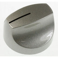 Bouton complet gris argent pour Plaque de cuisson Faure 355030815