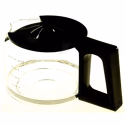 Verseuse avec couvercle noir pour Cafetière. Référence de la pièce : SS-7235001405, Marque : KRUPS.