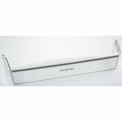 Balconnet pour Réfrigérateur. Référence de la pièce : 00655251, Marque : SIEMENS. Couleur de la pièce : Transparent.