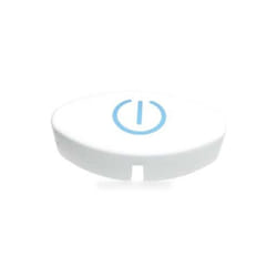 Touche on-off blanc EVO3 pour lave-vaisselle Indesit
