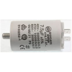 Condensateur de démarrage pour Sèche-linge candy 7.5uf 450v 416179727