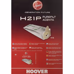 Lot de 5 Sacs h21 pour Aspirateur. Référence de la pièce : 35600704, Marque : HOOVER.