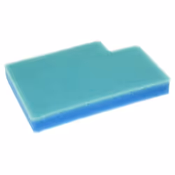 Filtre moteur pour Aspirateur LG MDJ49551604. Couleur de la pièce : Bleu clair, Dimensions : 115 x 20 x 155 mm.