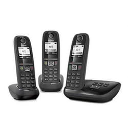 Téléphone - Gigaset - AS470A - Pack TRIO - Répondeur intégré - Noir - 3 combinés