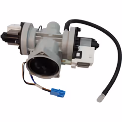 Pompe de vidange complète compatible pour lave linge LG Pompe double comprenant une pompe de vidange avec moteur qui aspire l ...