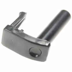 Pivot de charnière noir pour Réfrigérateur DOMETIC 207689405. Couleur de la pièce : Noir, Dimensions : 17 x 8 x 23 mm.