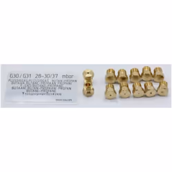 Kit injecteurs gaz butane-propane pour Plaque de cuisson. Référence de la pièce : 12012007, Marque : BOSCH. Couleur de la piè ...