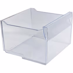 Tiroir inférieur de pour Réfrigérateur WHIRLPOOL 481010596938. Couleur de la pièce : Transparente.