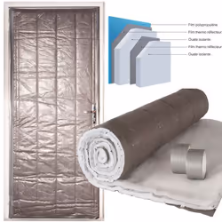 IDMARKET Kit isolation porte de service 210 x 85 CM