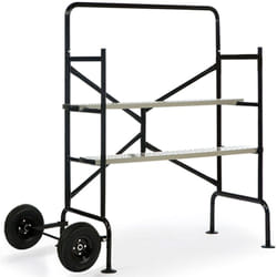 Echafaudage mobile sur roues Idmarket L.140xl.78xH.135 cm - 2 plateformes