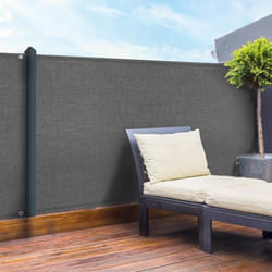 IDMARKET Brise vue renforcé 18 x 10 M gris 90 gr/m² classique