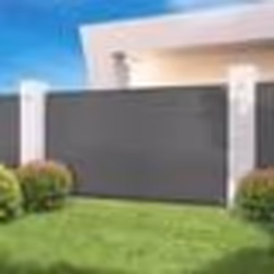 IDMARKET Brise vue haute densité 15 x 10 M gris 300 gr/m² qualité PRO