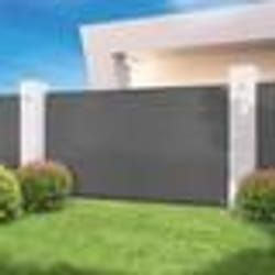 IDMARKET Brise vue haute densité 18 x 10 M gris 300 gr/m² qualité PRO