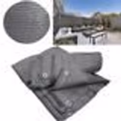 IDMARKET Brise vue renforcé 1 x 10 M gris 90 gr/m² classique