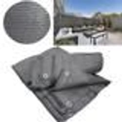 IDMARKET Brise vue renforcé 1 x 10 M gris 90 gr/m² classique