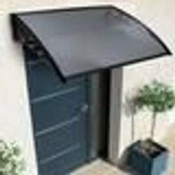 IDMARKET Auvent de porte marquise daccueil 80 x 120 CM teinté