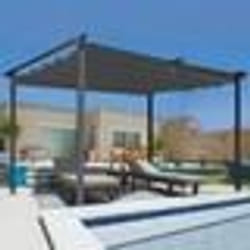IDMARKET Pergola toit rétractable 4 pieds 3x4 M tonnelle gris anthracite
