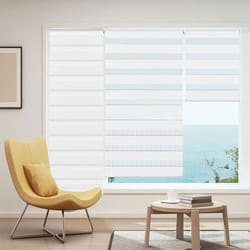 IDMARKET Store enrouleur zébré jour nuit 60 x 170 cm blanc