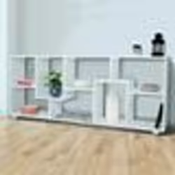 IDMARKET Étagère à double position TANIA bois blanc L 161 cm