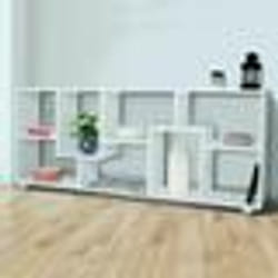IDMARKET Étagère à double position TANIA bois blanc L 161 cm