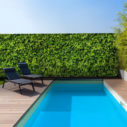 IDMARKET Brise vue occultant 15 x 10 M imprimé feuillage 160 gr/m²