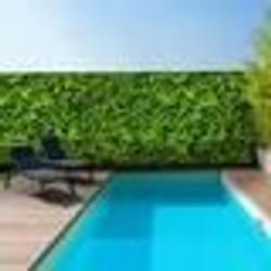 IDMARKET Brise vue occultant 18 x 10 M imprimé feuillage 160 gr/m²